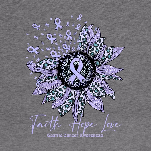 Gastric Cancer Awareness - Sunflower faith hope love by vamstudio